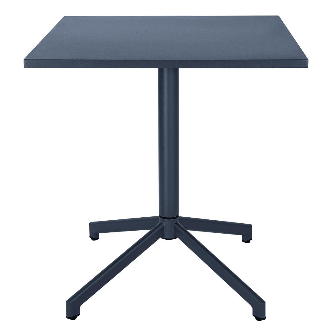 Table à plateau basculant Bolero Porto bleu ardoise 700x750 mm - NISBETS