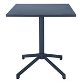 Table à plateau basculant Bolero Porto bleu ardoise 700x750 mm - NISBETS