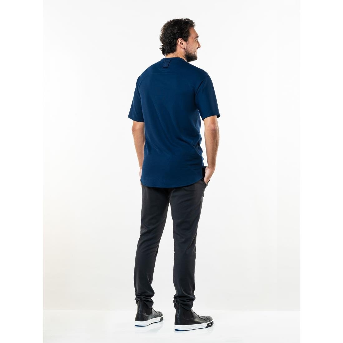 T-shirt mixte manches courtes Chaud Devant Valente UFX marine - Taille L