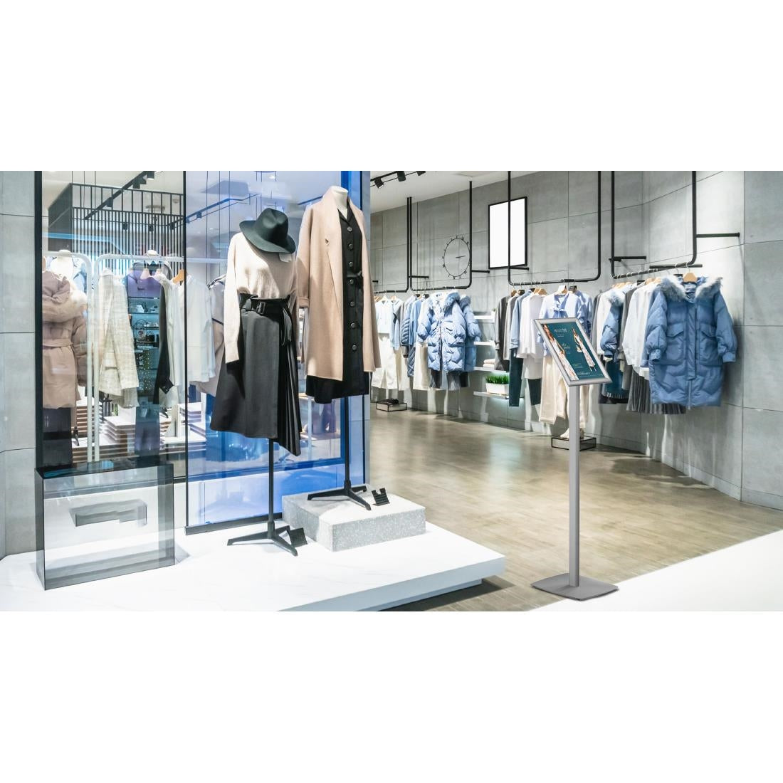 Porte-affiche Europel avec cadre clipsable A4 25mm