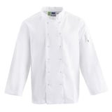 Veste de cuisine mixte Whites Vegas manches longues blanche - NISBETS