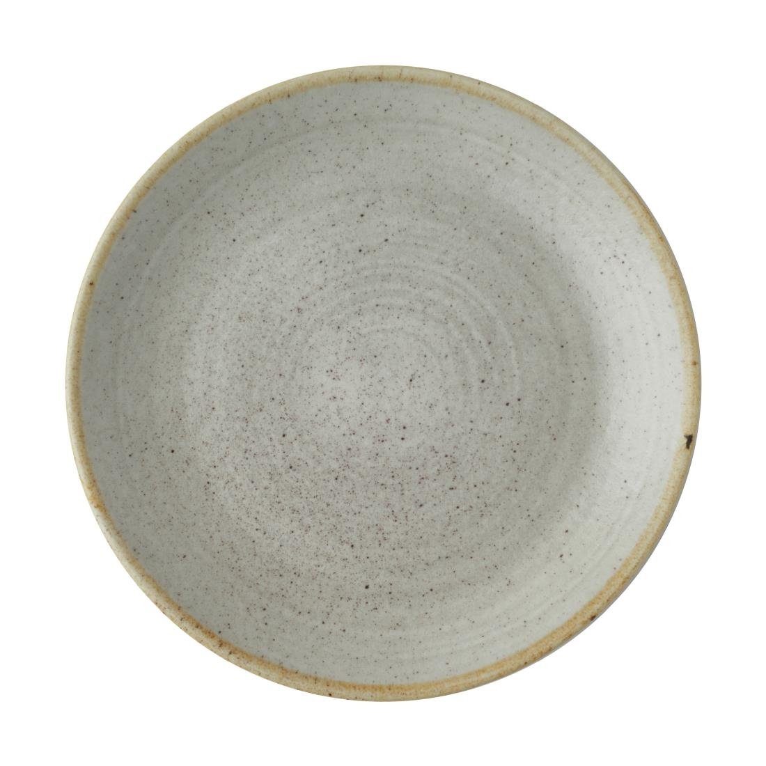 Assiettes coupes rondes Churchill Stonecast Raw Evolve Grey 165mm (Lot de 12)