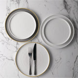 Assiettes avec rebord Churchill Stonecast Barley White 260mm (Lot de 6)