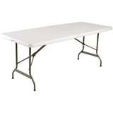 Table pliante rectangulaire Bolero blanche 1,8 m - NISBETS