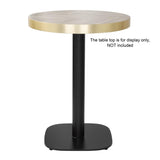 Pied de table en fonte Bolero noir 720x420mm