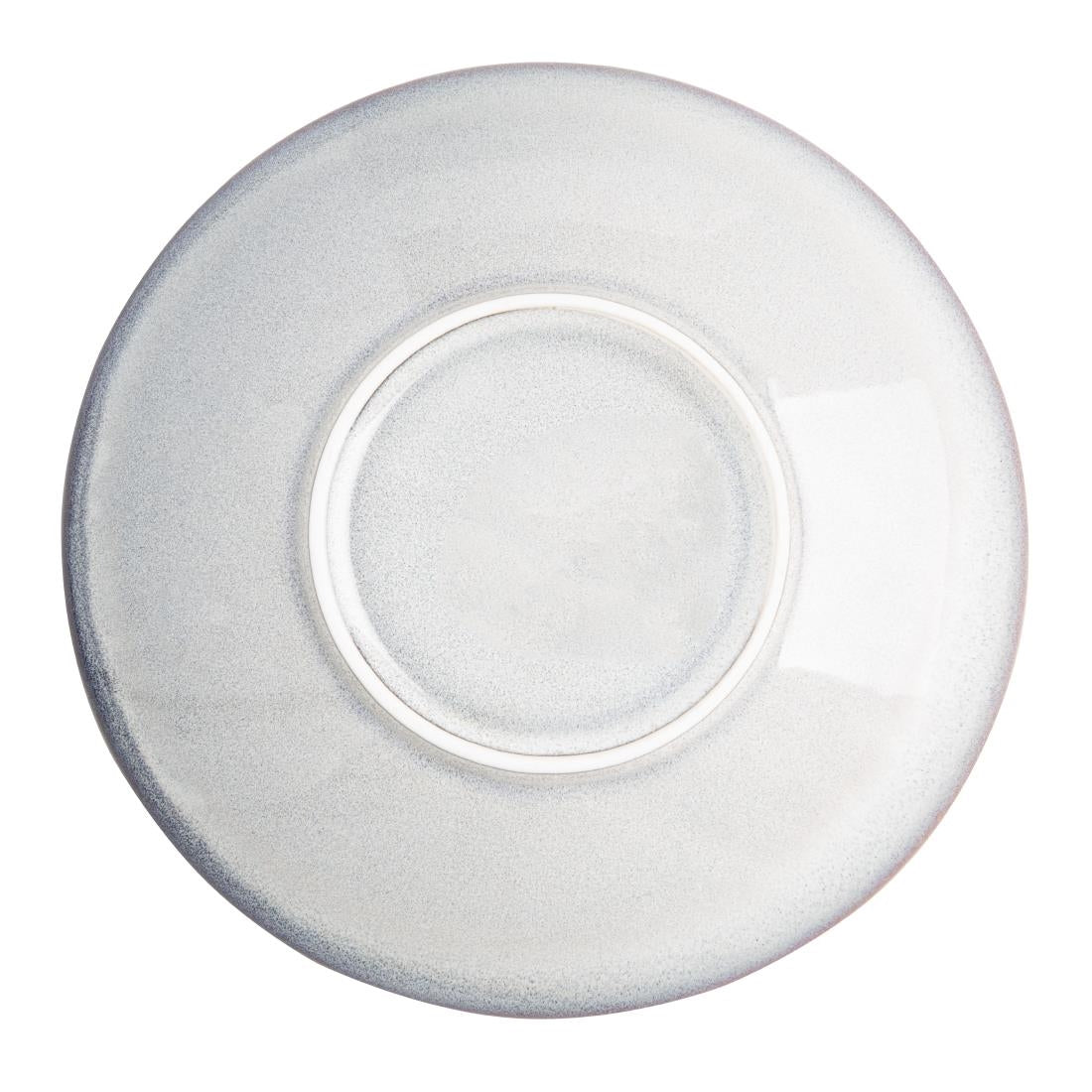 Assiettes creuses Olympia Drift gris uni 260 mm (lot de 4)