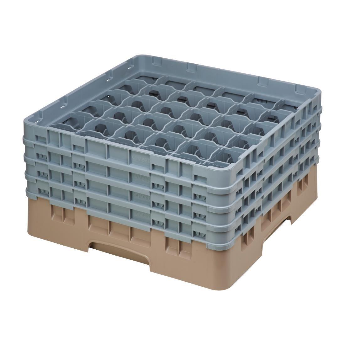 Casier à verres 36 compartiments Camrack Cambro beige hauteur max 174mm