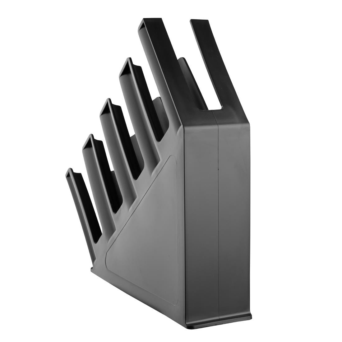 Porte-gobelets en  polypropylene noir Kristallon Olympia 4 emplacements