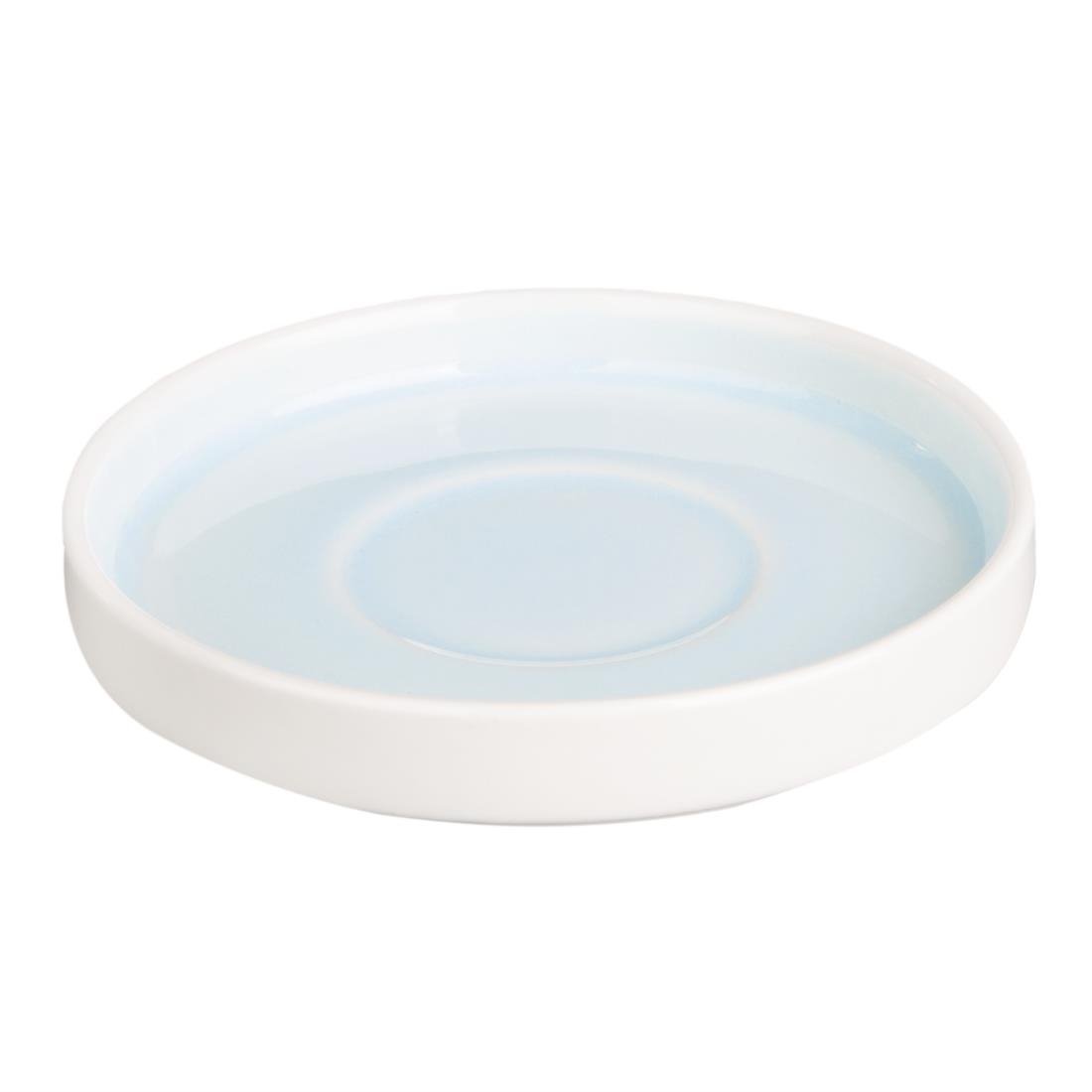 Soucoupes Olympia Fondant bleues 135mm (lot de 6) - NISBETS