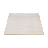 Plateau de table carré pré-percé vintage blanc Bolero 700mm - NISBETS