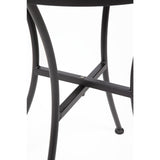 Table bistro ronde en acier ajouré Bolero noire 600mm (lot de 15)