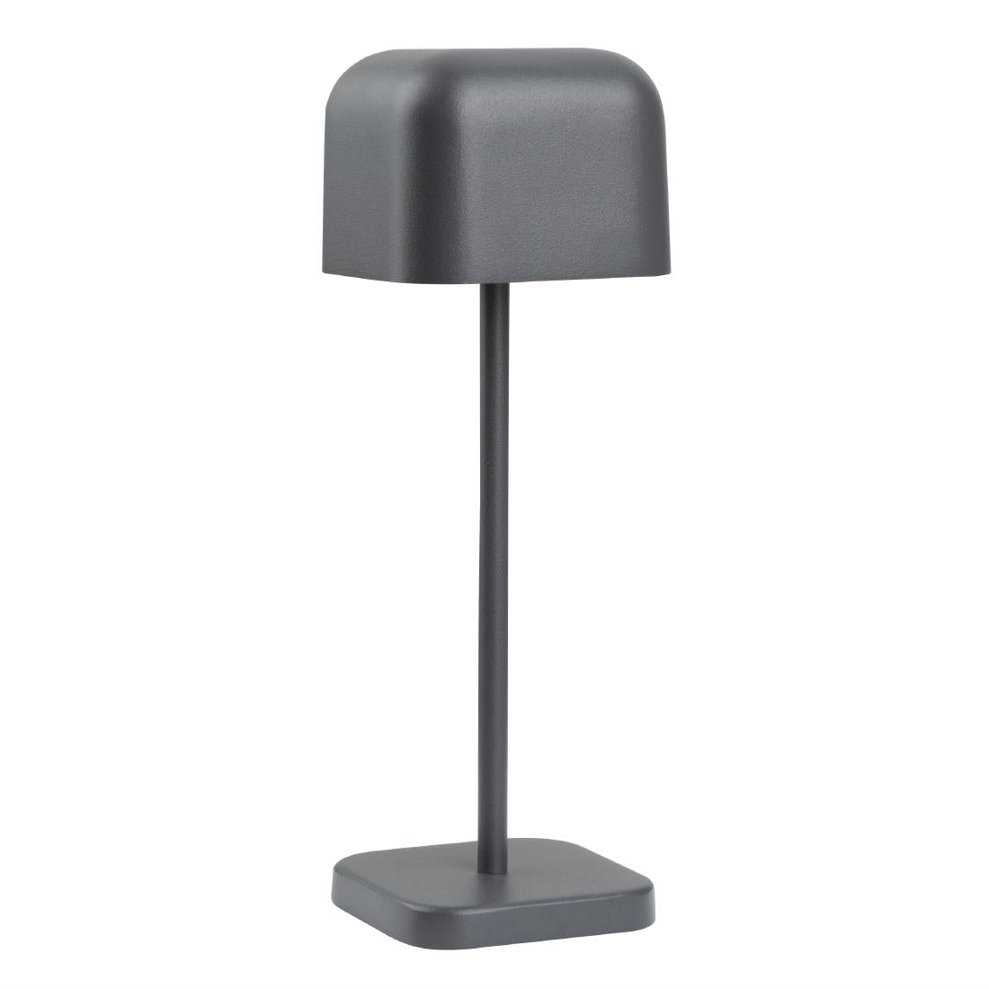Lampe de table avec abat-jour carré Olympia Lucca grise 200mm