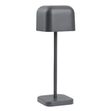 Lampe de table avec abat-jour carré Olympia Lucca grise 200mm