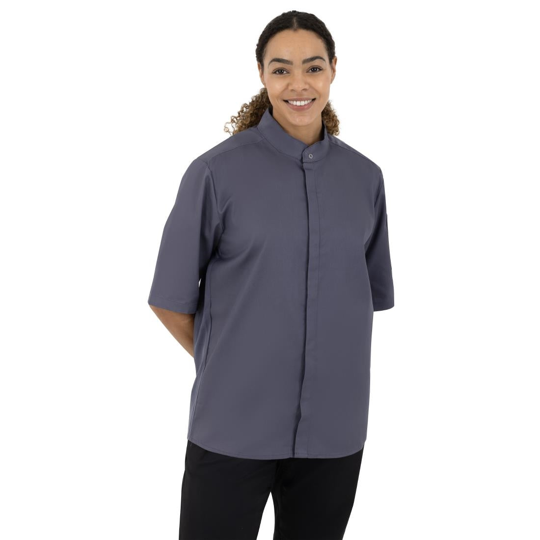 Veste col officier Southside gris anthracite - NISBETS