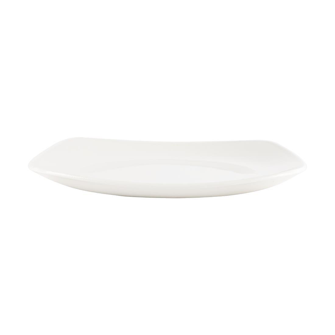 Assiettes blanches Churchill Plain Whiteware X squared 252mm (lot de 12)