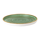 Assiettes avec rebord Churchill Stonecast Samphire Green 260mm (Lot de 6)