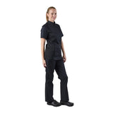Veste de cuisine femme zippée légère Springfield Chef Works noire - NISBETS