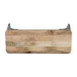 Banc d'intérieur avec assise en bois de manguier et cadre - NISBETS