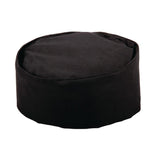 Calot de cuisine en polycoton Whites noir L - NISBETS