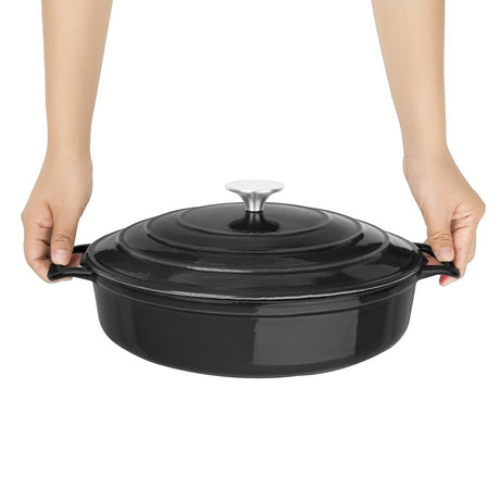 Cocotte en fonte ronde Vogue 3,5L noire