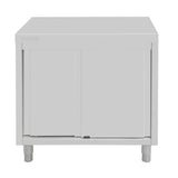 Armoire sur pieds en acier inoxydable Vogue 900x900x600mm