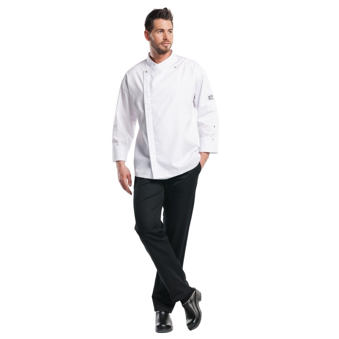 Pantalon de cuisine mixte Chaud Devant Nero noir  - Taille 52