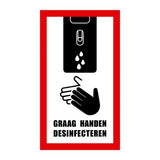 Support de désinfection des mains commande au coude - NISBETS