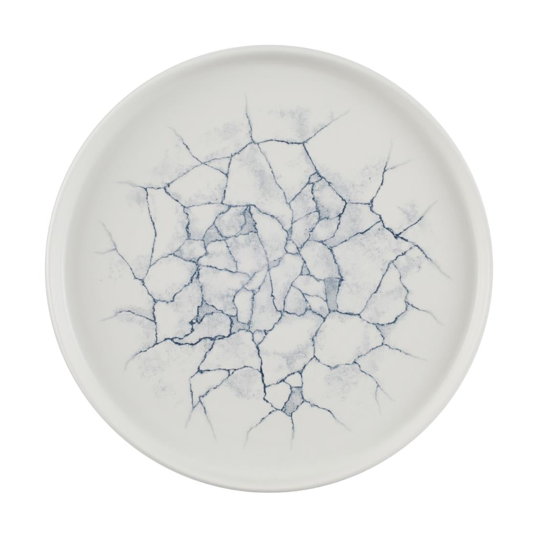 Assiettes avec rebord Churchill Studio Prints Kintsugi Pearl Grey 260mm (Lot de 6)