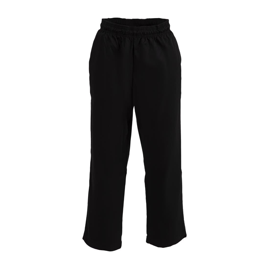 Pantalon de cuisine mixte traité au Teflon Easyfit noir - NISBETS