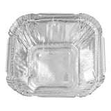 Barquettes carrées en aluminium Fiesta Recyclable 100 ml (lot de 200) - NISBETS