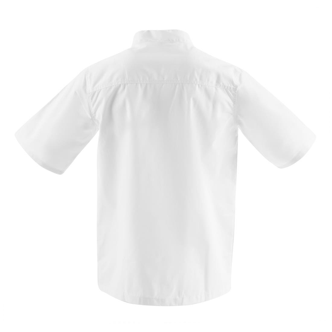 Veste de cuisine mixte Whites Chicago manches courtes blanche - NISBETS