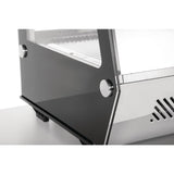 Vitrine de comptoir réfrigérée économe en énergie Polar Série G noire 160L - FRANCE CHR