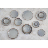 Assiettes plates Olympia Drift gris uni 280 mm (lot de 4)