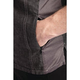 Veste mixte à boutons pression manches courtes Chef Works Tribeca denim noir S - NISBETS