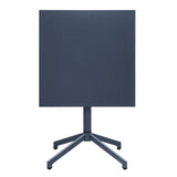 Table à plateau basculant Bolero Porto bleu ardoise 700x750 mm - NISBETS