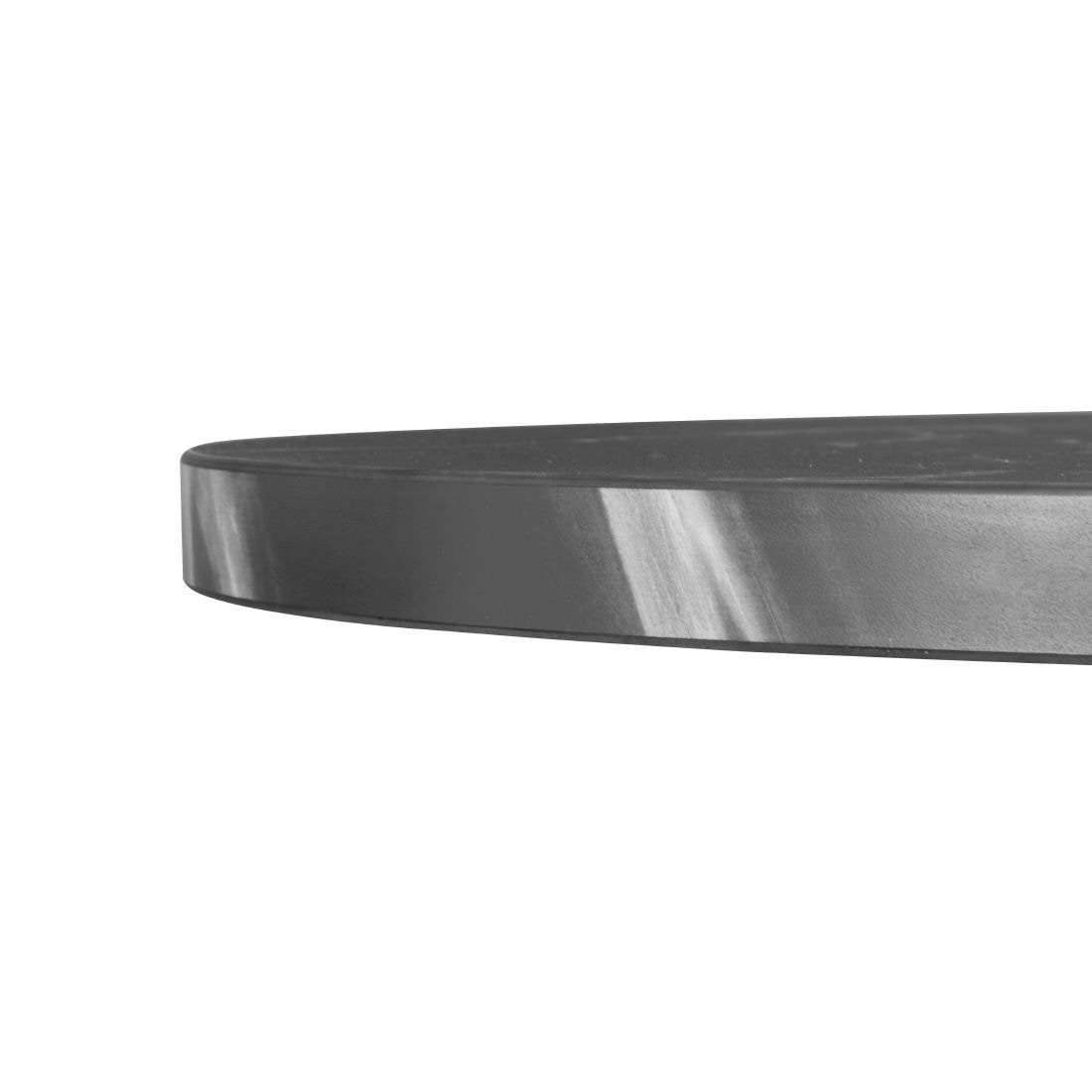 Table ronde Bolero Complete effet pierre noire 600mm