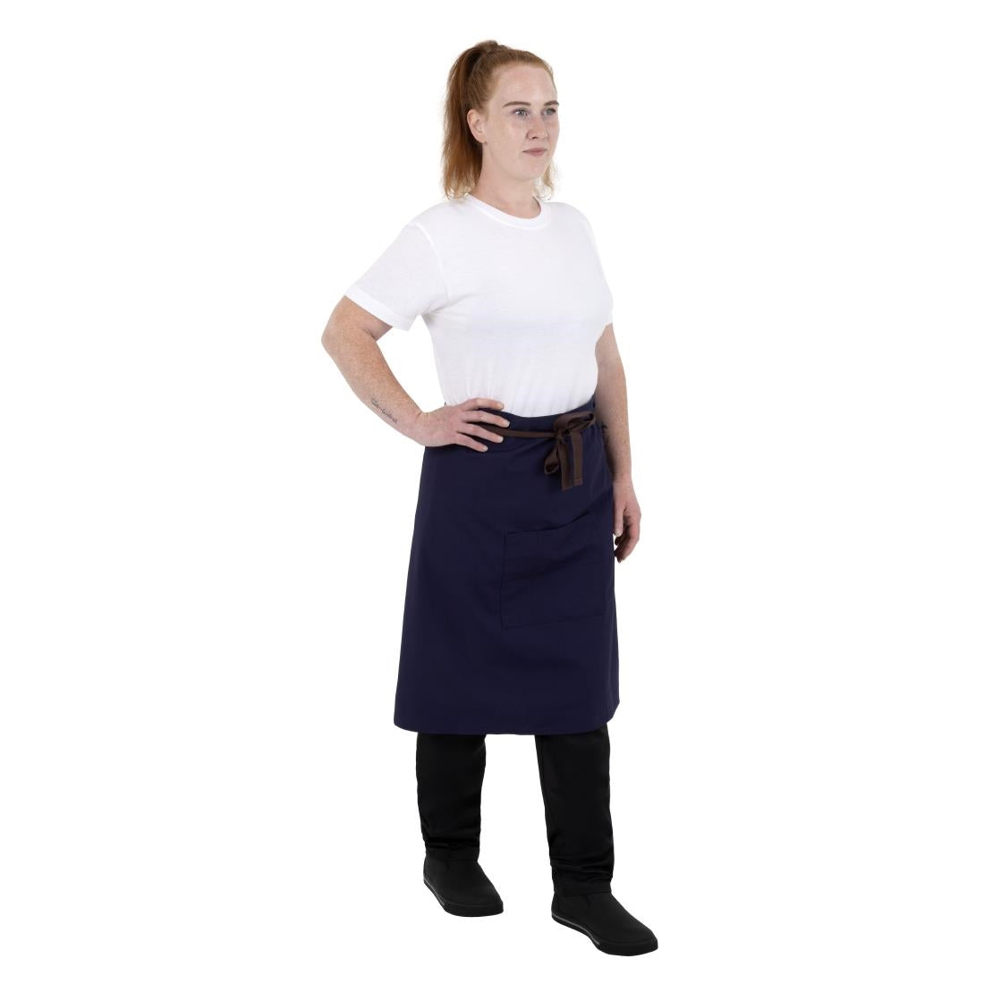 Tablier bistro en toile de coton Southside marine