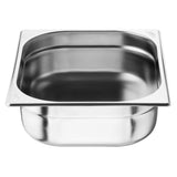 Bacs GN 1/2 en inox Nisbets Essentials 100 mm (lot de 3) - NISBETS