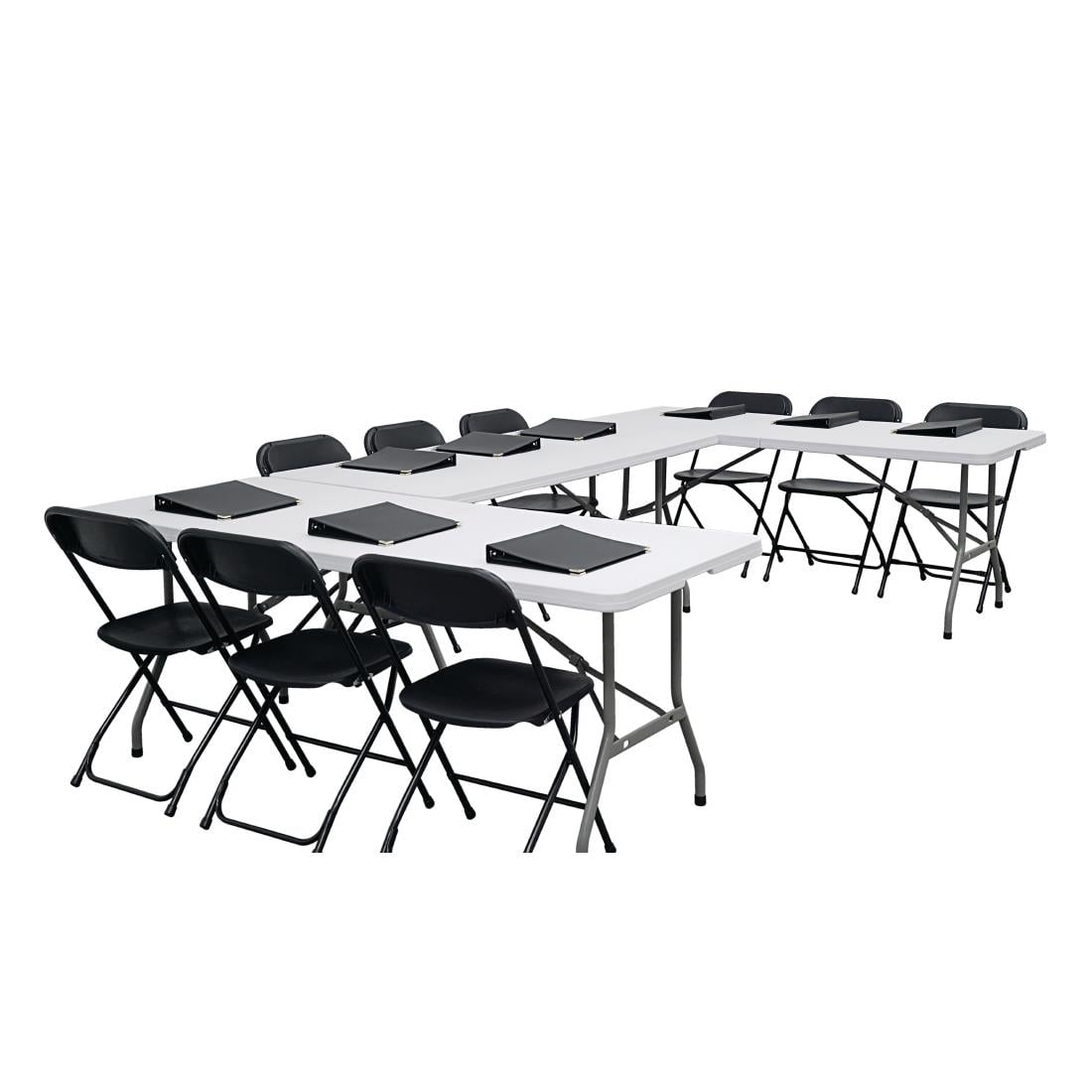 Table pliante rectangulaire Bolero blanche 1,8 m - NISBETS