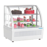 Vitrine réfrigérée de comptoir Polar série C blanche 100L