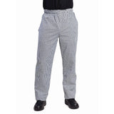 Pantalon de cuisinier mixte Whites Vegas petits carreaux noir et blanc - NISBETS