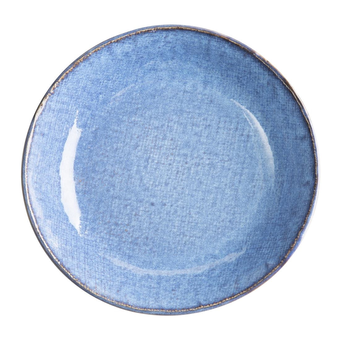 Bols plats Olympia Denim Blue 220 mm (lot de 6)
