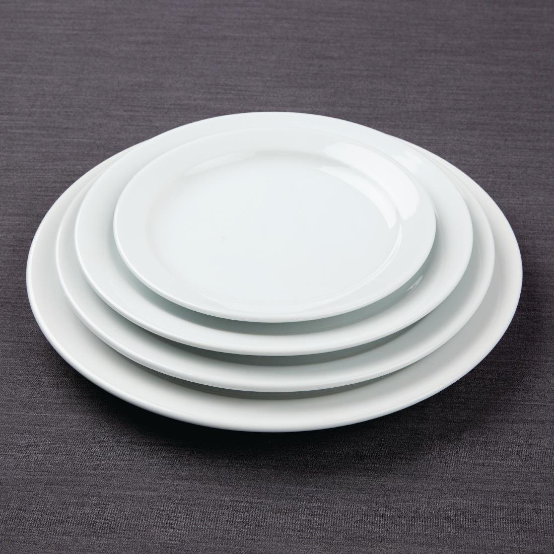 Assiettes À Bord Étroit Olympia Athena 284mm (Lot de 6) - NISBETS