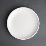 Assiette plate vert d eau Olympia Café 205mm (Lot de 12)