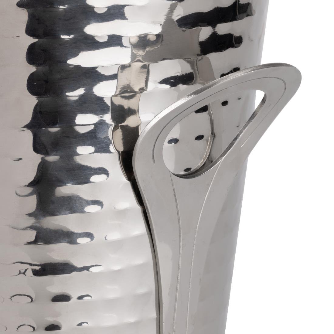 Seau à vin évasé martelé en acier inoxydable Olympia 4,3 L - NISBETS