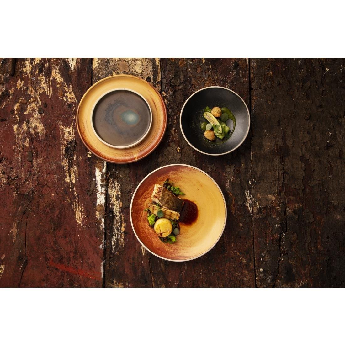 Assiettes plates terre de sienne Olympia Canvas 26,5 cm  (Lot de 6)