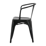 Fauteuils Bolero Bistro Curve noirs (lot de 4) - NISBETS