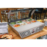 Comptoir de préparation positif économe en énergie Polar Série G 4 x GN 1/3 - FRANCE CHR