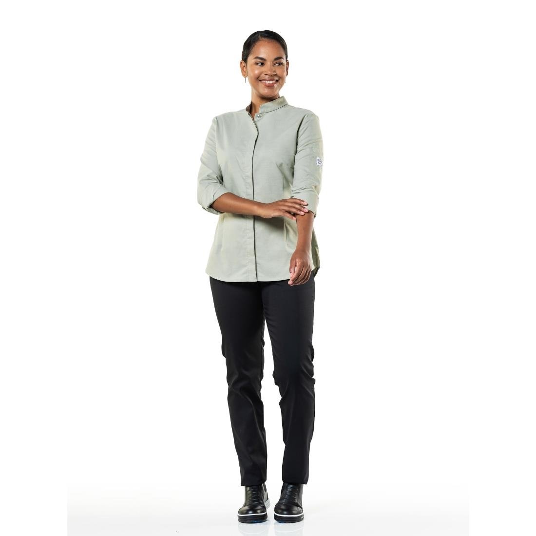 Veste de cuisine femme verte Chaud Devant Nordic - Taille S
