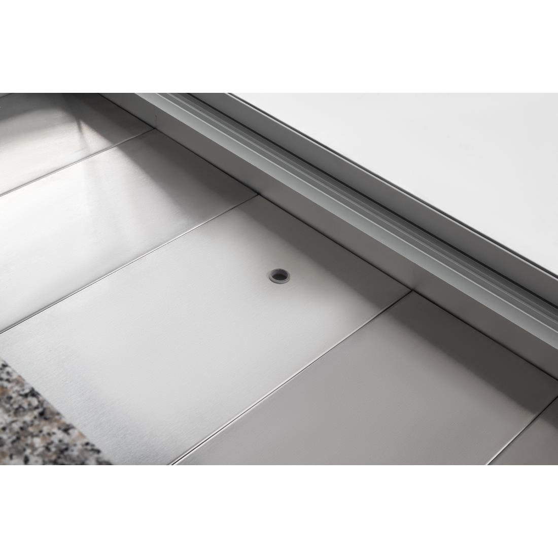 Comptoir de service réfrigéré noir Zoin Tibet - Taille 150 mm